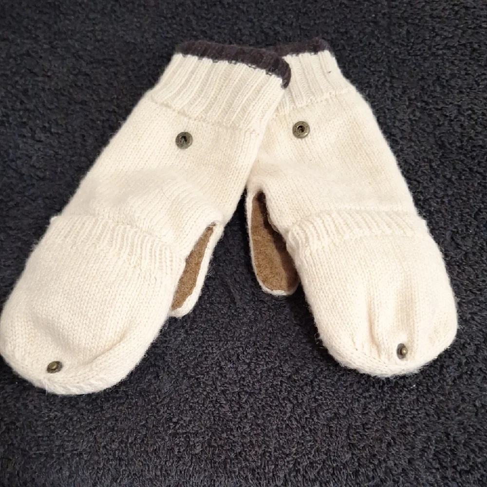 American Eagle Outfitters Convertible Flip Top Fingerless Wool Blend Mittens